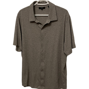 Men's Vince Grey Short Sleeve Shirt Size XL